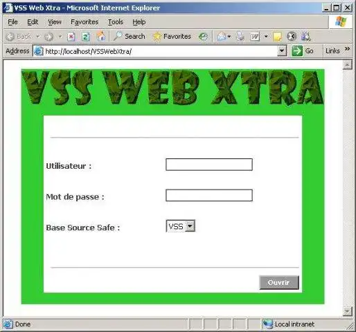Download web tool or web app VSS Web Xtra