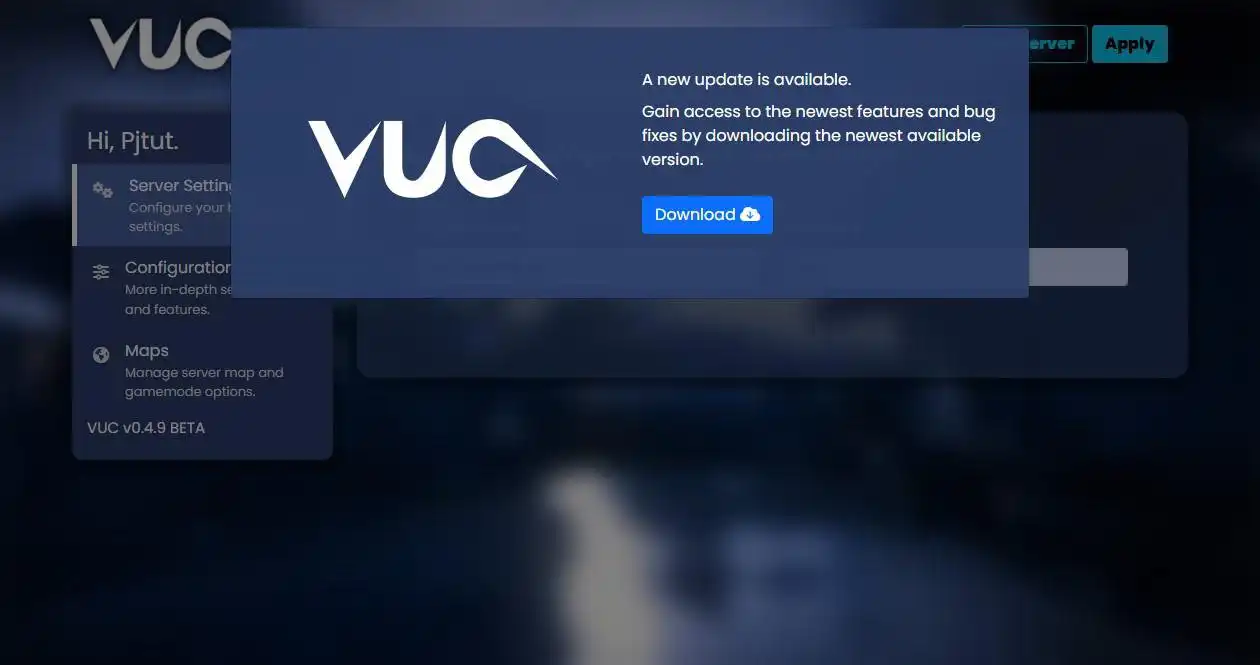 Download web tool or web app VUC