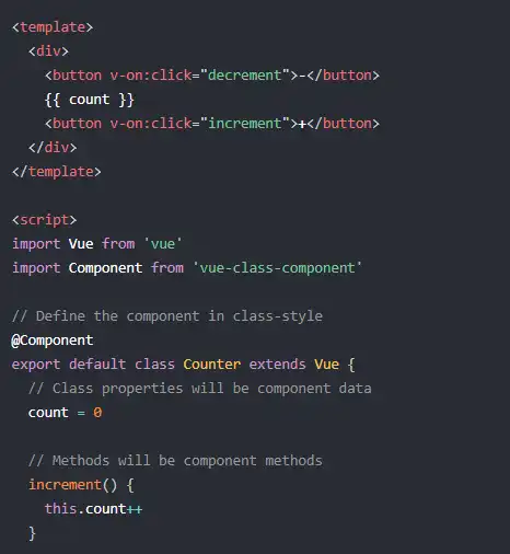 Descargue la herramienta web o la aplicación web Vue Class Component