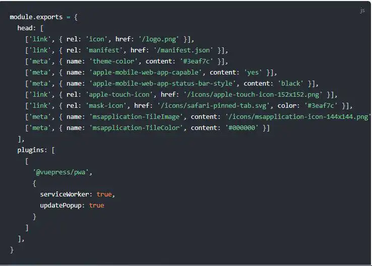 Tải xuống công cụ web hoặc ứng dụng web VuePress