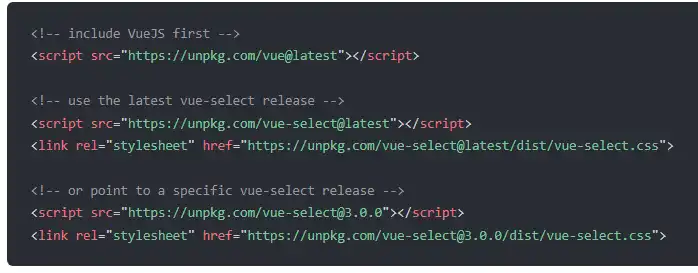 Muat turun alat web atau aplikasi web vue-select