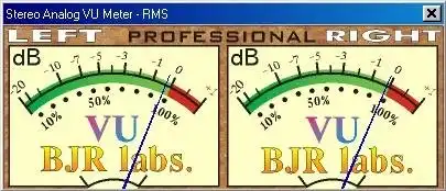 Download web tool or web app VU meter