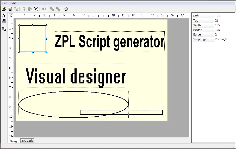 Descărcați instrumentul web sau aplicația web VZPL - Visual ZPL Script Generator