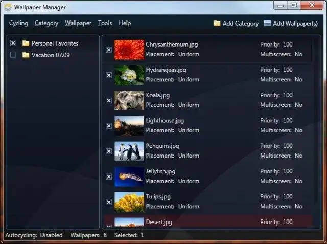 Download web tool or web app Wallpaper Manager