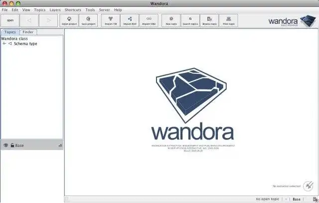 Mag-download ng web tool o web app na Wandora