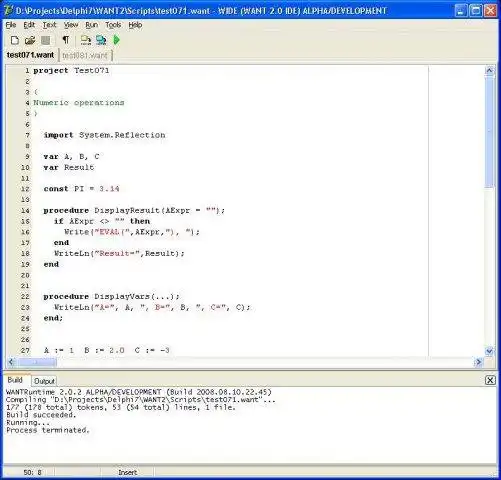 Download web tool or web app WANT - A Pascal-Friendly Build Tool