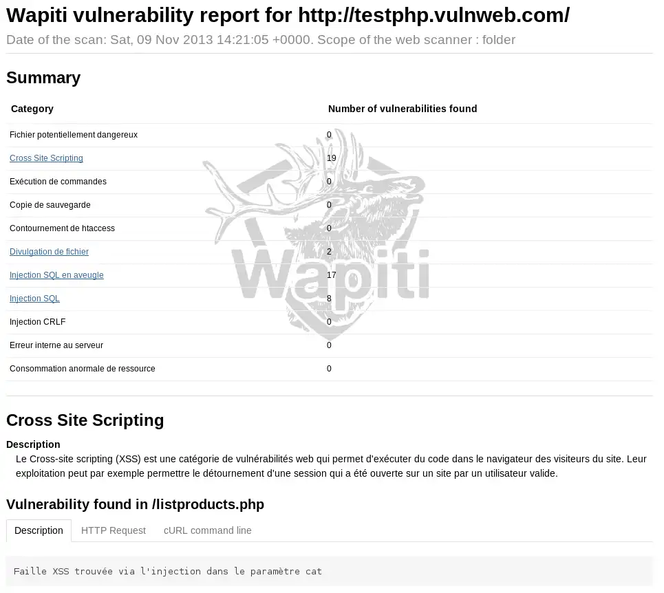 Download web tool or web app Wapiti