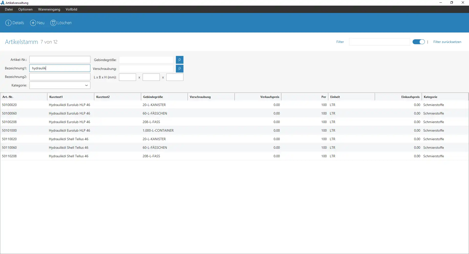 Descargue la herramienta web o la aplicación web Warenwirtschaft / CRM