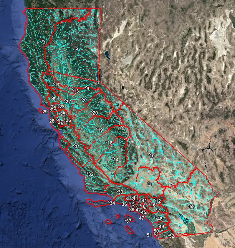 Descargue la herramienta web o la aplicación web Watershed Districts