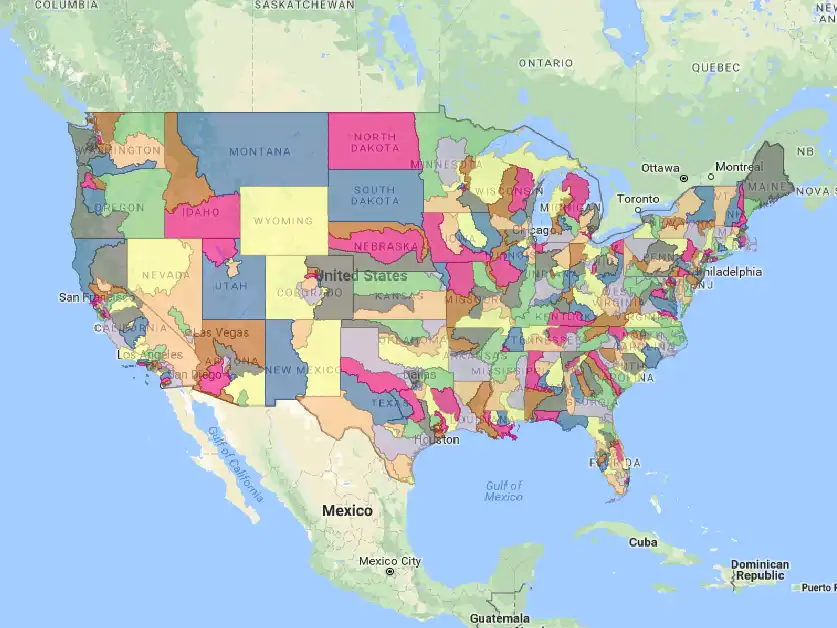 Download web tool or web app Watershed Districts to run in Linux online