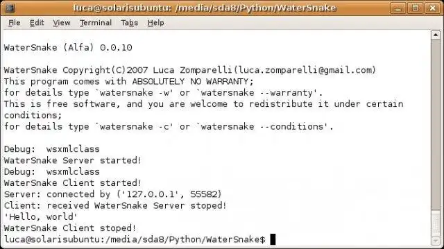 Download web tool or web app WaterSnake