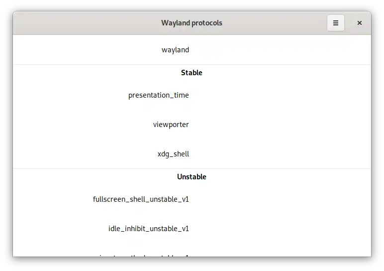 Scarica lo strumento web o l'app web Wayland Protocol Browser