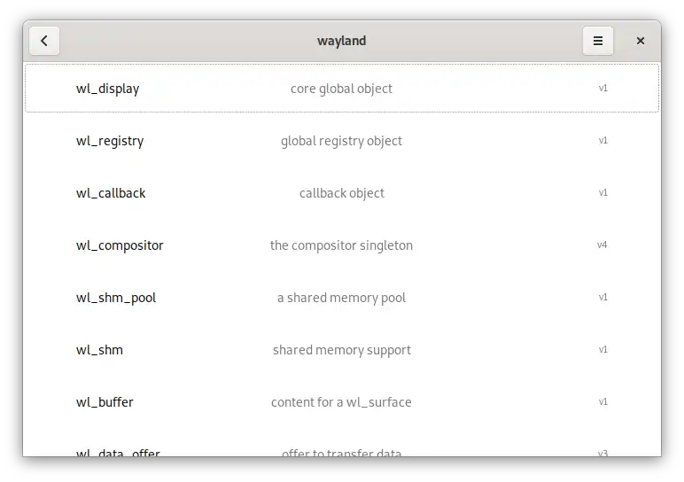 Mag-download ng web tool o web app na Wayland Protocol Browser