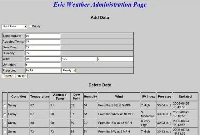 Download web tool or web app Weather Manager to run in Linux online