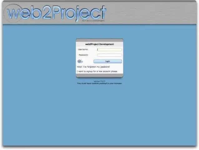 Download web tool or web app web2Project