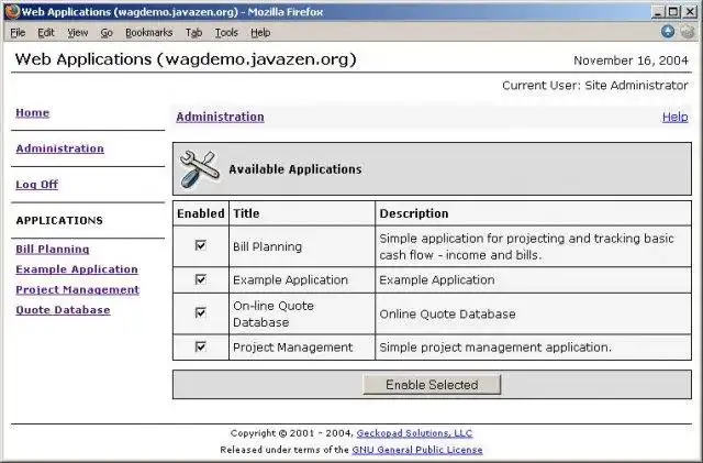 Download de webtool of webapp Web Application Gateway