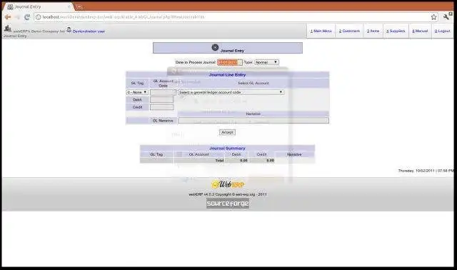 Mag-download ng web tool o web app Web-based Business Accounting at ERP