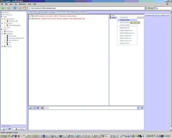 Download webtool of webapp Webgebaseerde Jabber Client in Java