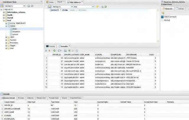 Scarica lo strumento Web o l'app Web SQuirreL SQL Client basato sul Web