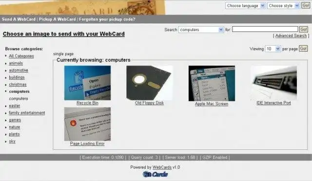 Descargue la herramienta web o la aplicación web WebCards