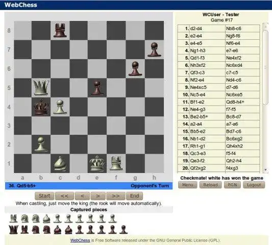 Завантажте веб-інструмент або веб-програму WebChess