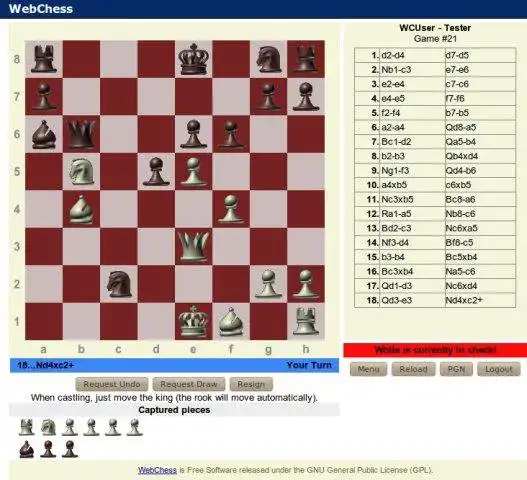 Descargue la herramienta web o la aplicación web WebChess