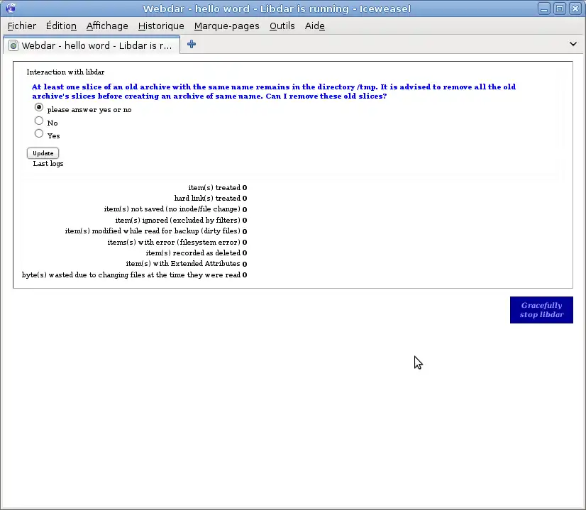 Download web tool or web app webdar