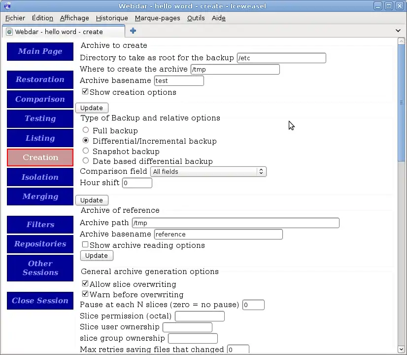 Mag-download ng web tool o web app webdar