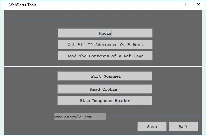 Download web tool or web app WebDeets