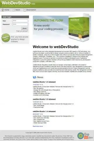 Download web tool or web app WebDevStudio