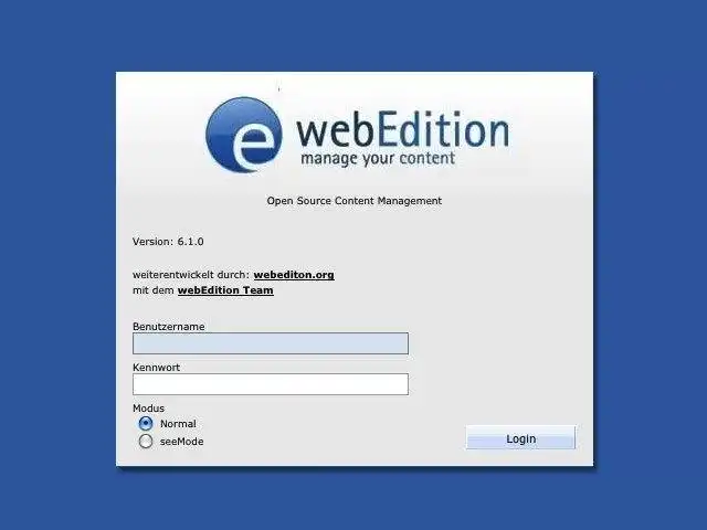 Download web tool or web app webEdition CMS