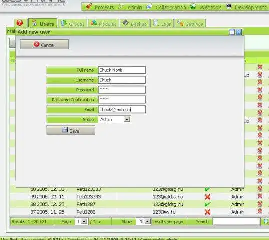Mag-download ng web tool o web app na Webframe
