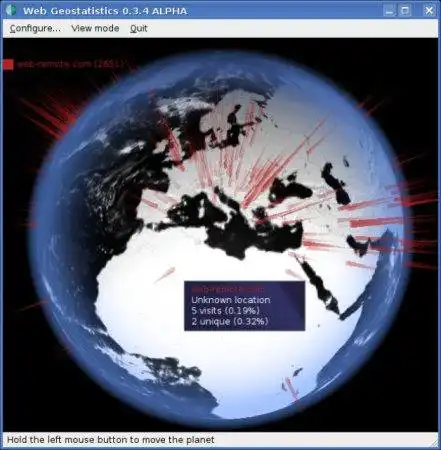 Unduh alat web atau aplikasi web Geostatistik Web untuk dijalankan di Linux online