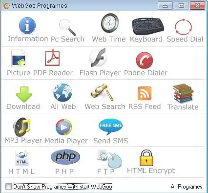 Download web tool or web app WebGoo