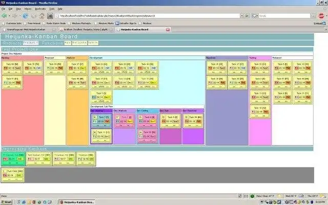 Descargue la herramienta web o la aplicación web Web Heijunka-Kanban