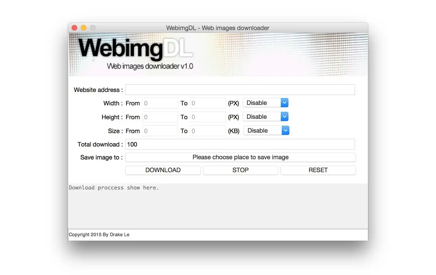 Download web tool or web app WebimgDL