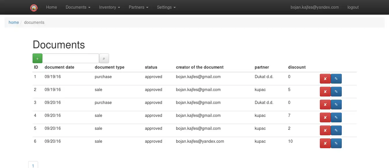 Scarica lo strumento Web o l'app Web Inventario Webiness