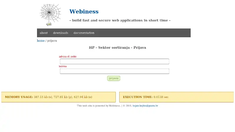 Scarica lo strumento web o la webiness dell'app web