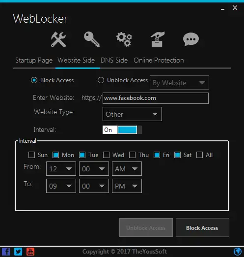 Download web tool or web app WebLocker