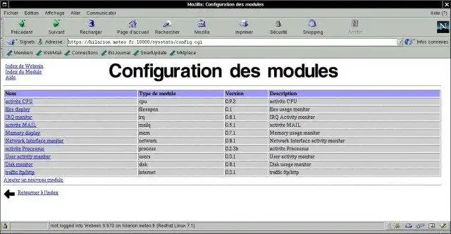 Laden Sie das Web-Tool oder die Web-App Webmin Systemstatistiken herunter