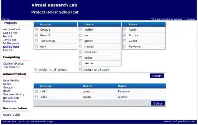 Scarica lo strumento Web o l'app Web Webolab per l'esecuzione in Linux online