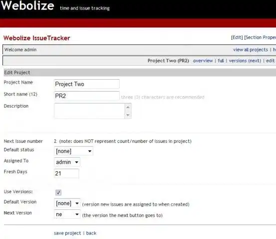 Download web tool or web app Webolize Issue Tracker
