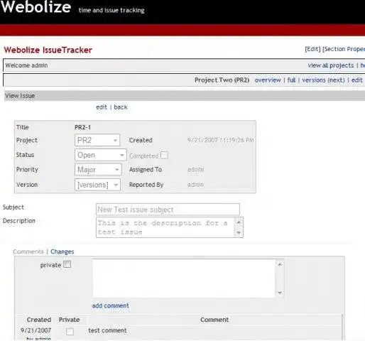 Download web tool or web app Webolize Issue Tracker