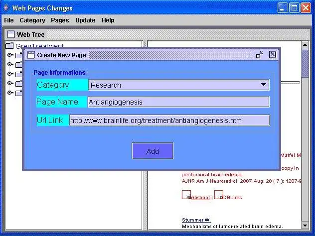 Download web tool or web app WebPagesChanges to run in Windows online over Linux online