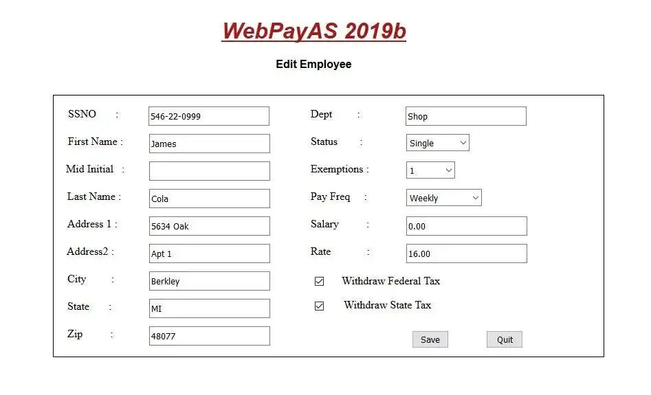 Unduh alat web atau aplikasi web WebPayAS2019