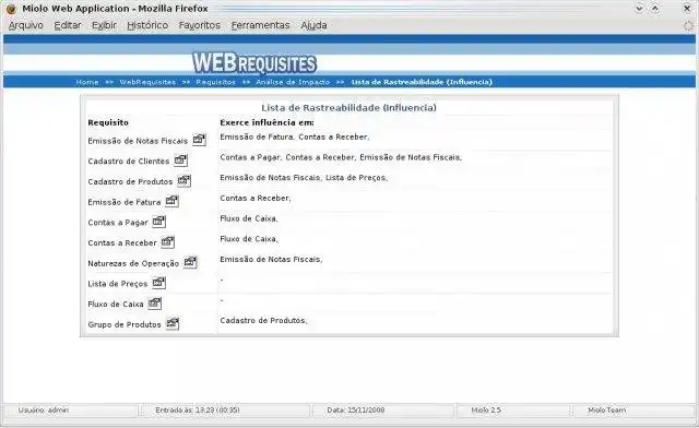 Download web tool or web app WebRequisites