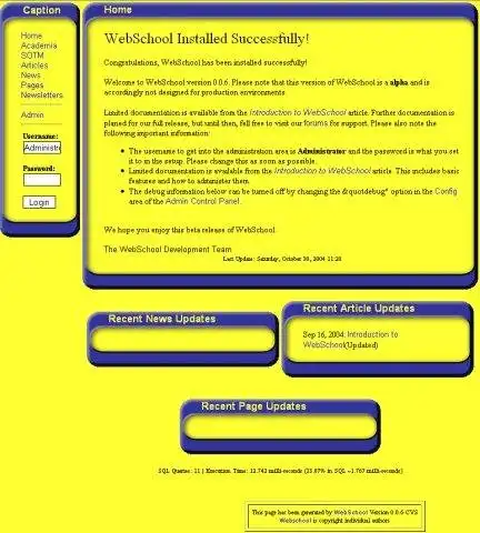 Download web tool or web app WebSchool