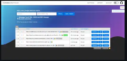 Descărcați instrumentul web sau aplicația web Web Site Change Detection