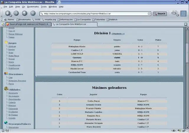 Download web tool or web app WebSoccer to run in Linux online