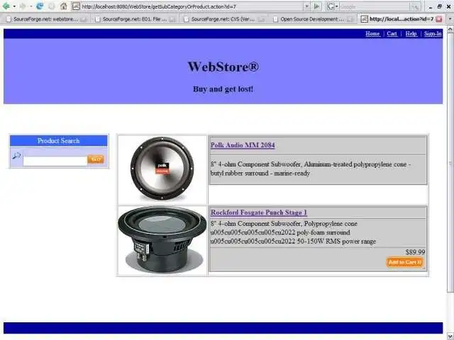 Download web tool or web app WebStore